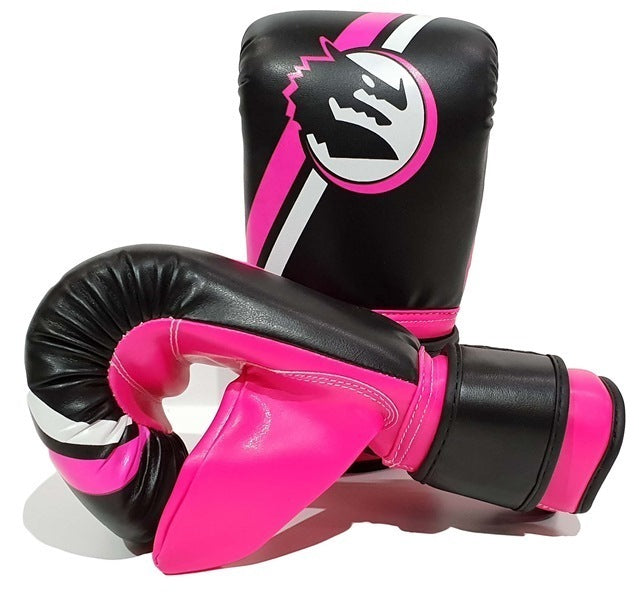 MORGAN Classic Bag MUAY THAI Boxing Training Mitts - Boxing & Muay Thai - Fluro Pink/Black