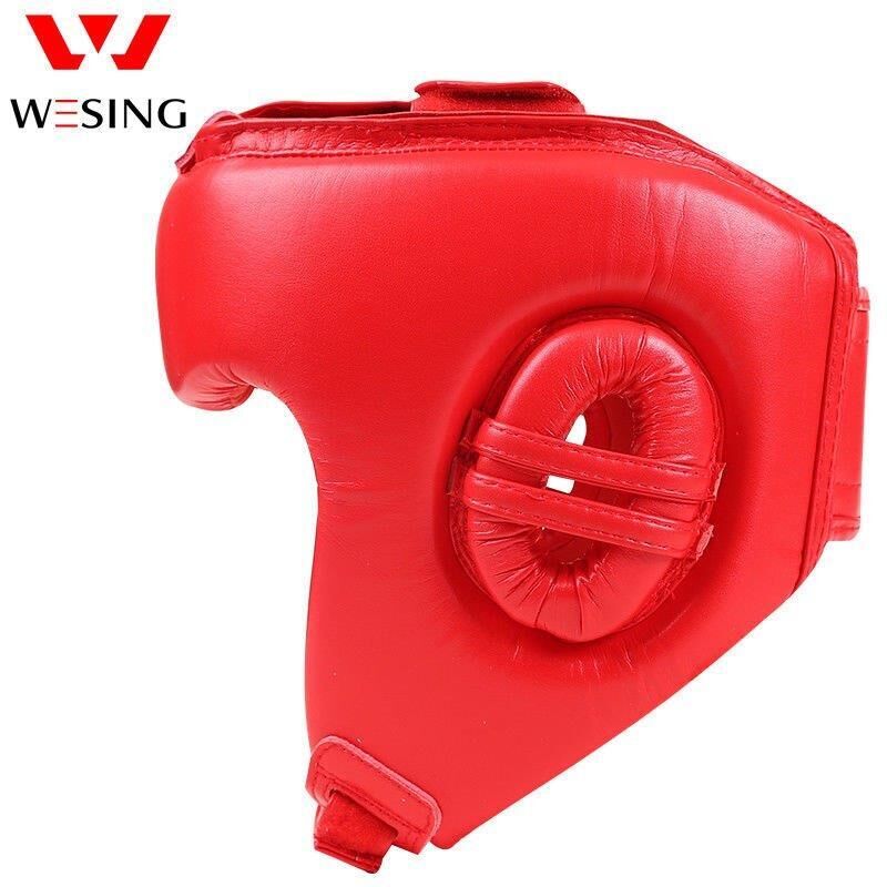 MORGAN WESING IBA Approved Leather Head Guard - Boxing Head Guard - RD