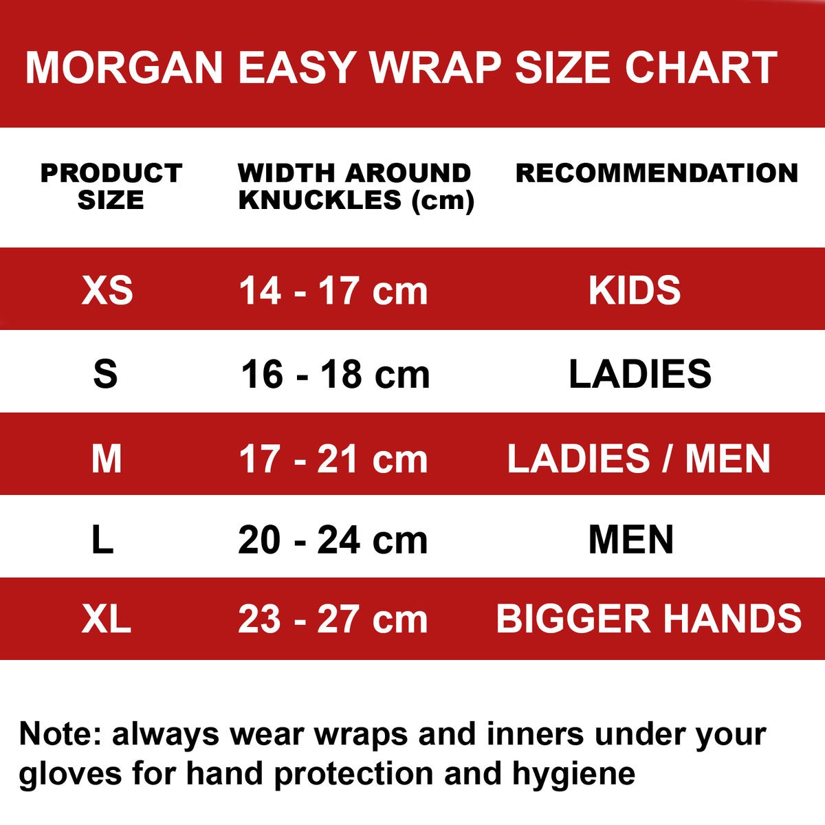 MORGAN Elasticated Easy Hand Wraps Muay Thai Boxing MMA UFC - Boxing Hand Wraps - Fluro Pink
