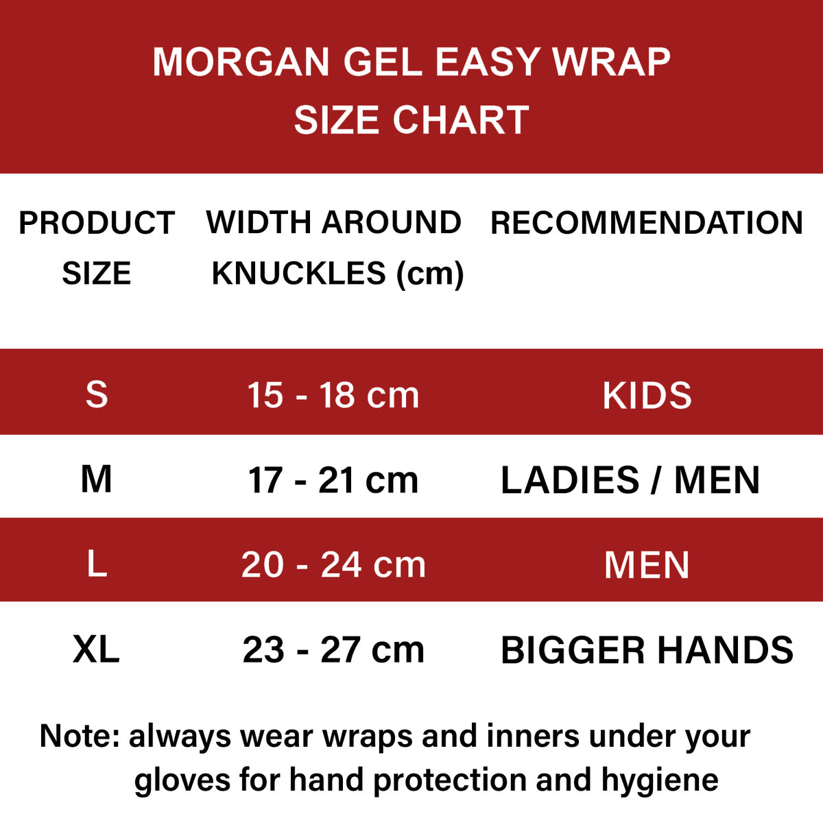 MORGAN Muay Thai Boxing Boxing Injected Hand Wraps [Red X Large] - RED