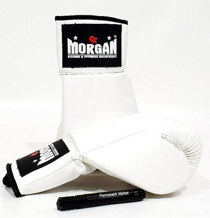 MORGAN Lace Up Autograph Boxing Gloves (10Oz)