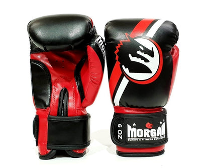 MORGAN V2 Classic Kids Boxing Muay Thai Boxing Gloves (4-6Oz) - RED/BLACK