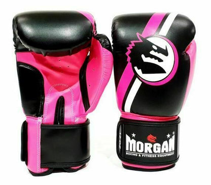 MORGAN V2 Classic Boxing Gloves (8-16Oz) - Boxing & Muay Thai - Fluro Pink/Black