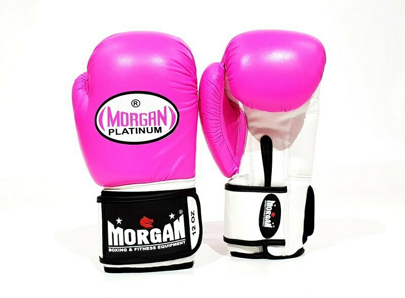 MORGAN V2 Platinum Leather Sparring Muay Thai Boxing Gloves - Boxing & Muay Thai - RED