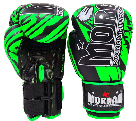 MORGAN BKK Ready Boxing & Muay Thai Gloves (8-12-16oz) - Boxing & Muay Thai - Fluro Green