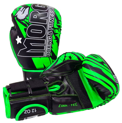MORGAN BKK Ready Boxing & Muay Thai Gloves (8-12-16oz) - Boxing & Muay Thai - Fluro Green