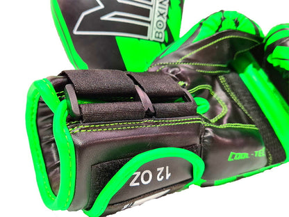 MORGAN BKK Ready Boxing & Muay Thai Gloves (8-12-16oz) - Boxing & Muay Thai - Fluro Green