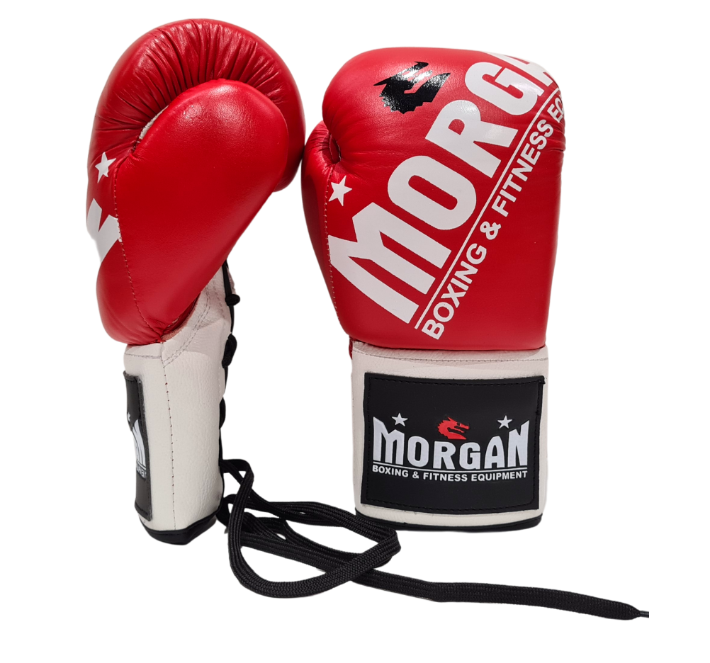 MORGAN V2 Fight Night Boxing Gloves (8/10oz) - Boxing & Muay Thai - BW - MS-BG-FN-10OZ-RW