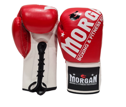MORGAN V2 Fight Night Boxing Gloves (8/10oz) - Boxing & Muay Thai - BW - MS-BG-FN-10OZ-RW