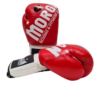 MORGAN V2 Fight Night Boxing Gloves (8/10oz) - Boxing & Muay Thai - BW - MS-BG-FN-8OZ-BW