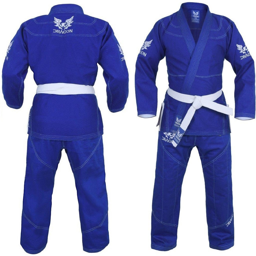 MORGAN DRAGON V2 450Gsm BJJ Gi - IBJJF Approved (Blue) - BJJ Gi