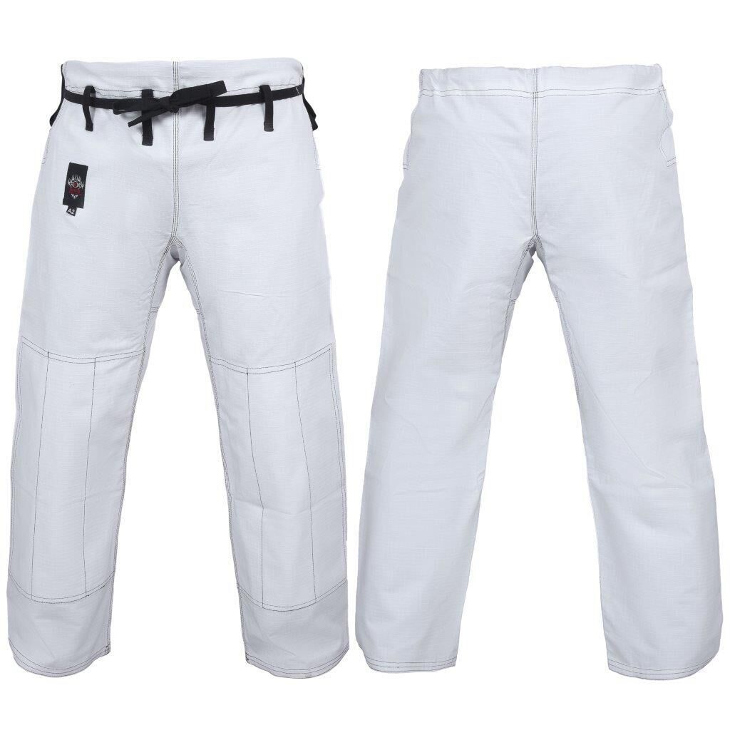 MORGAN DRAGON Fight Wear Competition BJJ Pants IBJJF approved - white