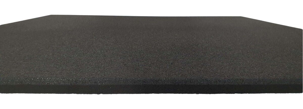 MORGAN Commercial Grade Rubber Floor Tiles | Black (1m X 1m X 15mm)