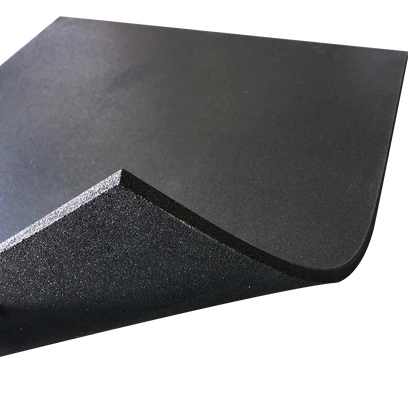 MORGAN Commercial Grade Rubber Floor Tiles | Black (1m X 1m X 15mm)