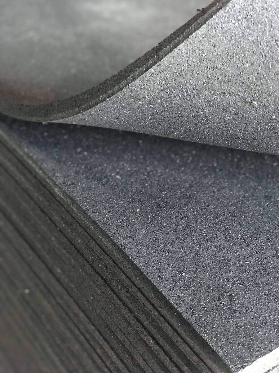 MORGAN Commercial Grade Rubber Floor Tiles | Black (1m X 1m X 15mm)