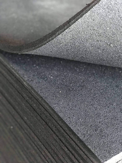 MORGAN Commercial Grade Rubber Floor Tiles | Black (1m X 1m X 15mm)