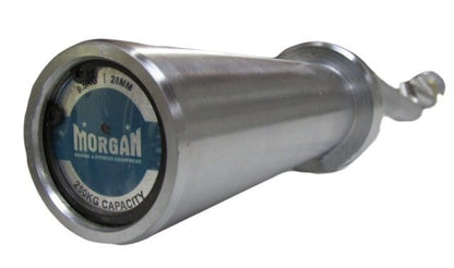 MORGAN Dlx Harden Chrome Curl Bar 250kg Max Capacity