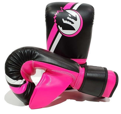 MORGAN Classic Bag MUAY THAI Boxing Training Mitts - Boxing & Muay Thai - Fluro Pink/Black