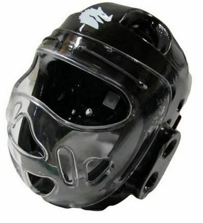 MORGAN Martial Arts Dipped Foam Head Guard + Prospec Grill - Boxing Head Guard
