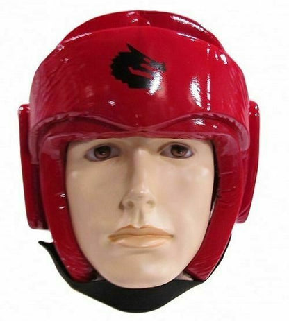 MORGAN Martial Arts Dipped Foam Protector - Head Guard - Boxing Head Guard - RED