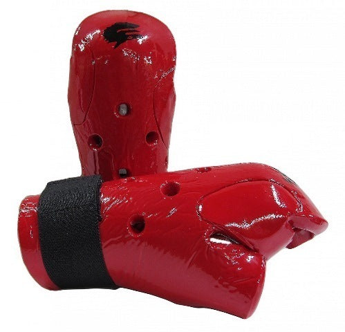 MORGAN Martial Arts Dipped Foam Protector - Hand Guards - Forearm Protection - RED