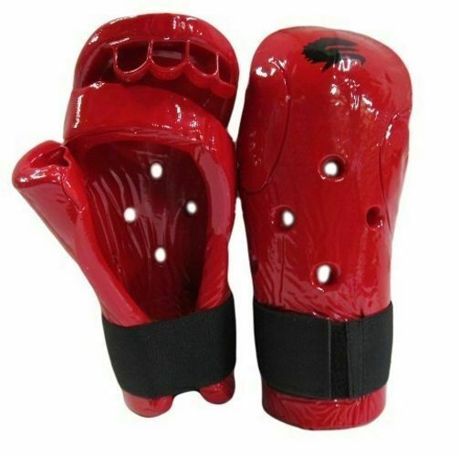 MORGAN Martial Arts Dipped Foam Protector - Hand Guards - Forearm Protection - RED