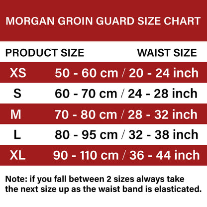 MORGAN Classic Elastic Groin Guard With Cup - Groin Protection - BLACK