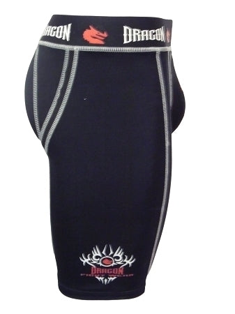 MORGAN DRAGON Compression Shorts Pants With Tri-Flex Groin Cup