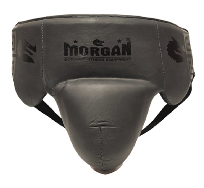 MORGAN B2 Bomber Leather Groin Guard - Large | Boxing MMA Protection
