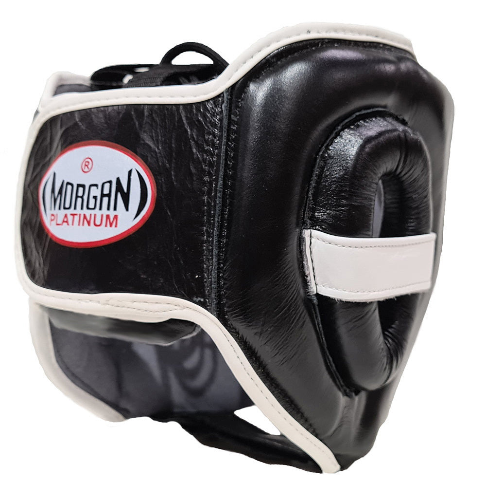 MORGAN V2 Mexican Leather Head Guard Protector - Boxing Head Guard