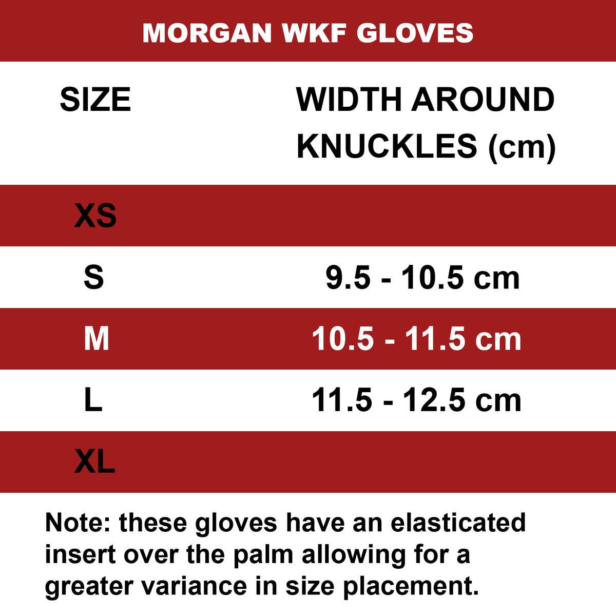 MORGAN Wkf Style Karate Gloves - Forearm Protection - RED