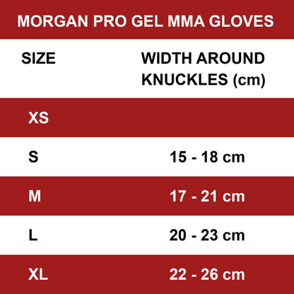 MORGAN Professional Gel MMA Hybrid Leather Bag Gloves