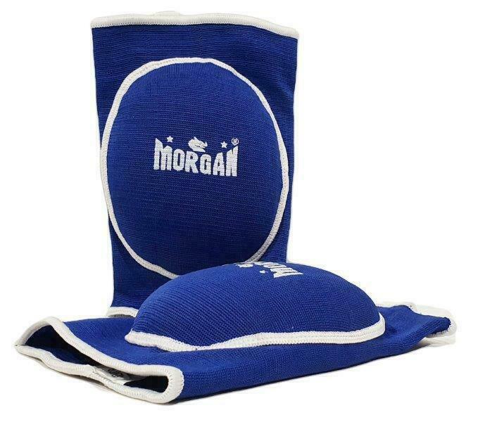 MORGAN Turtle Kickboxing Elbow Knee Guard (Pair) - Boxing & Muay Thai - Blue