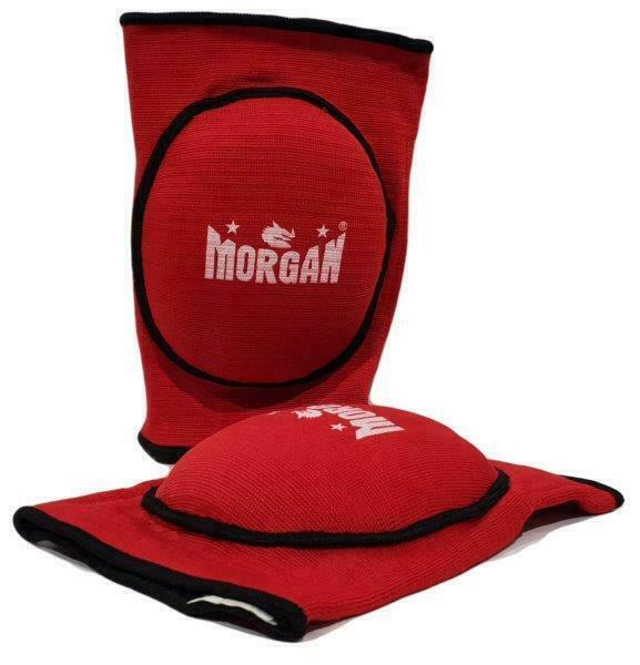 MORGAN Turtle Kickboxing Elbow Knee Guard (Pair) - Boxing & Muay Thai - RED