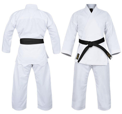 MORGAN YAMASAKI Gold Deluxe Brushed Canvas Karate Uniform - 14Oz