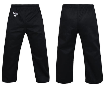 MORGAN DRAGON Martial Arts Black Gi Pants (8Oz) - Martial Arts Pants