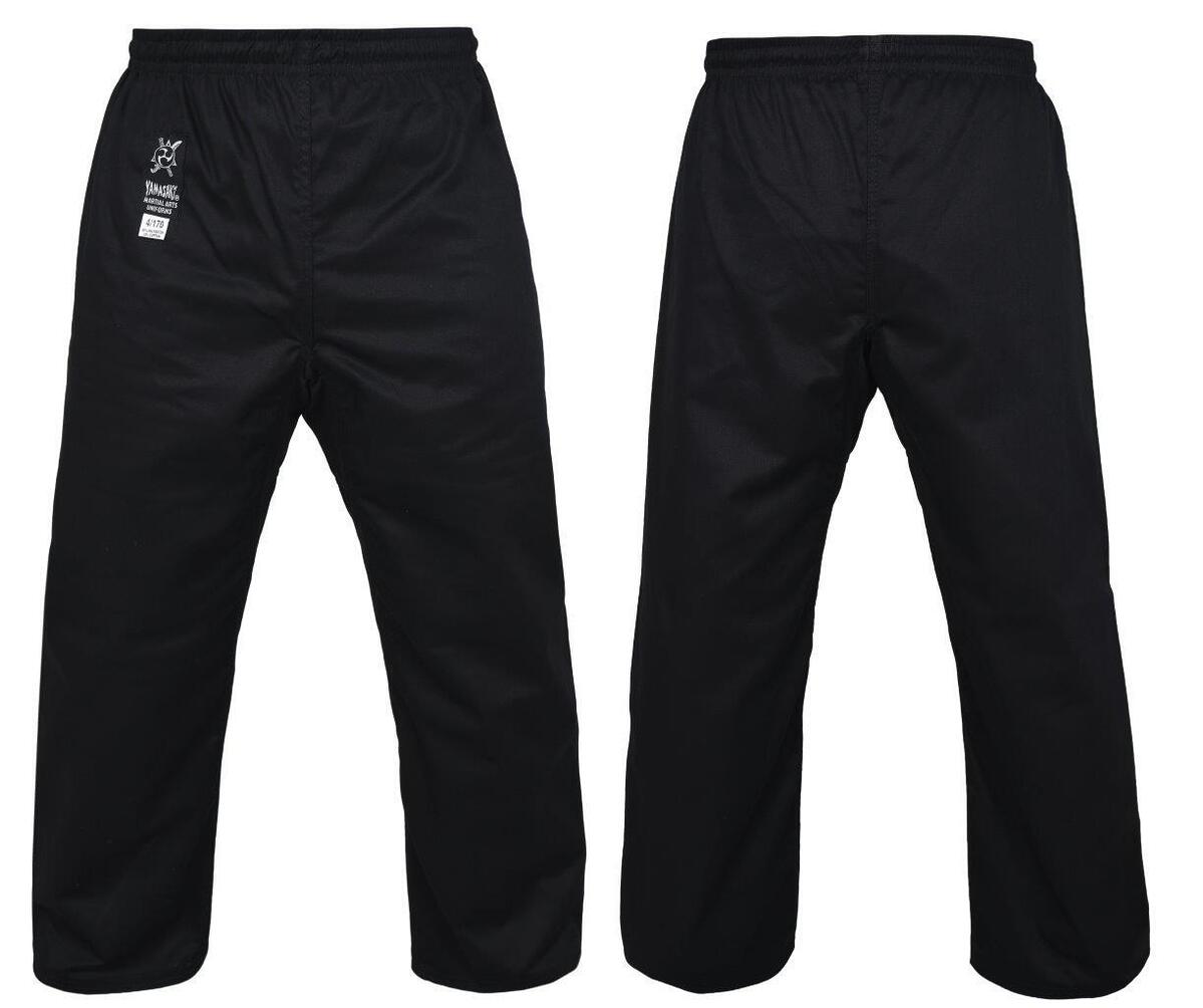 MORGAN YAMASAKI Pro Black Gi Pants Martial Art/Karate Pants (10Oz)
