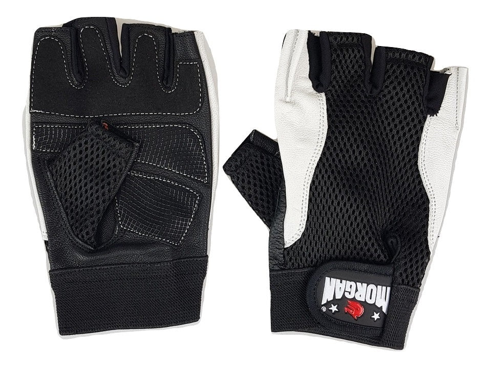 MORGAN Leather & Mesh Weight Gloves - Lifting Gloves