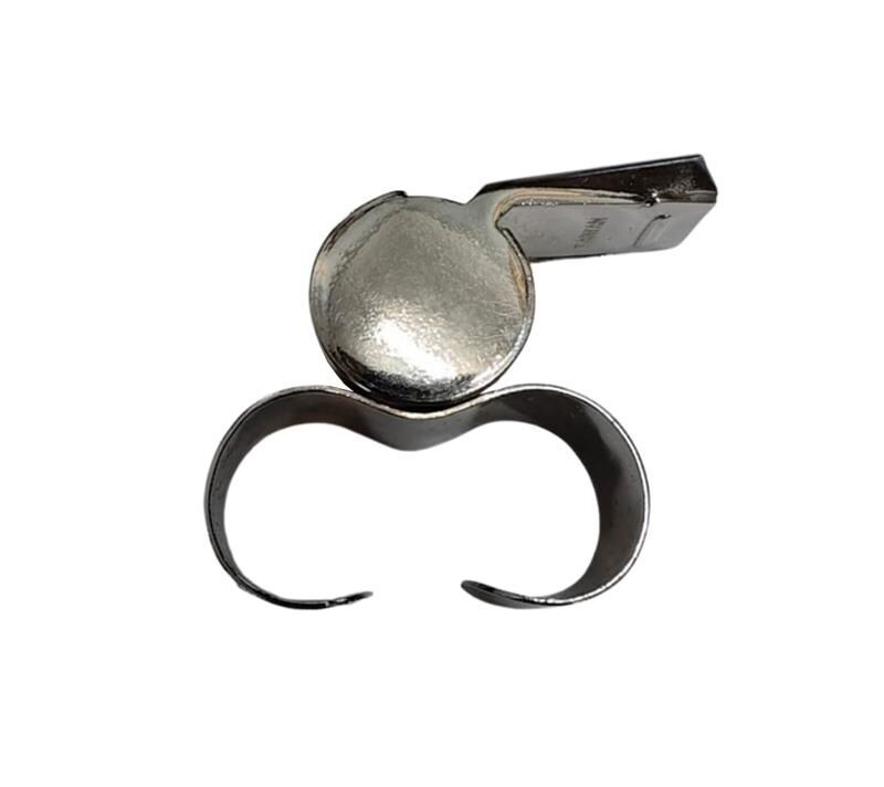 MORGAN Finger Grip Metal Whistle