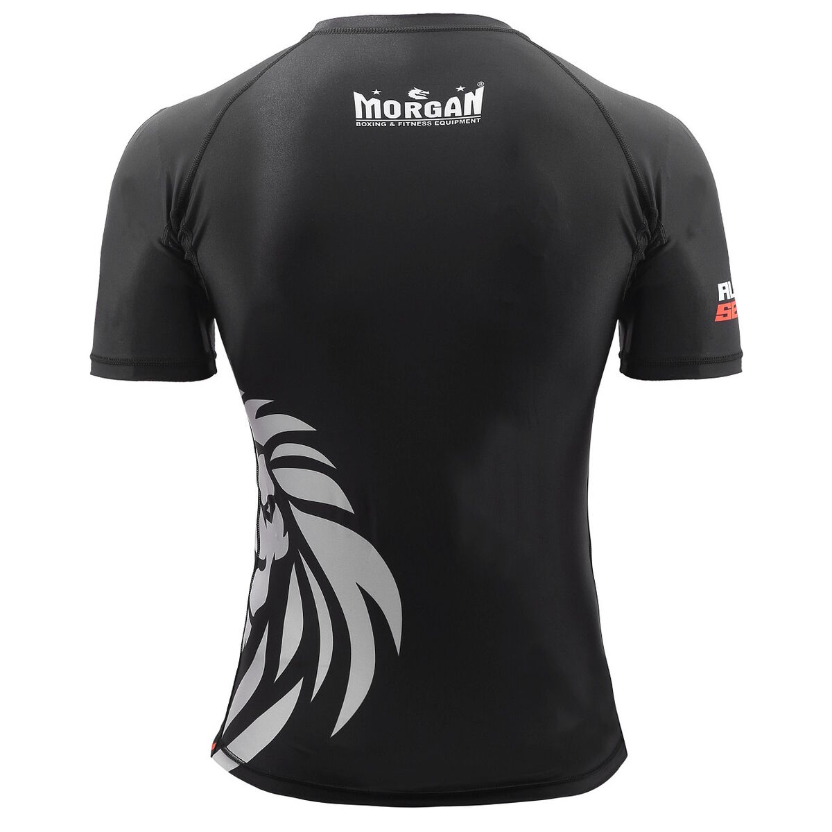 MORGAN Alpha Series Short Sleeve Rash Guard - BJJ Rash Guard - BLACK
