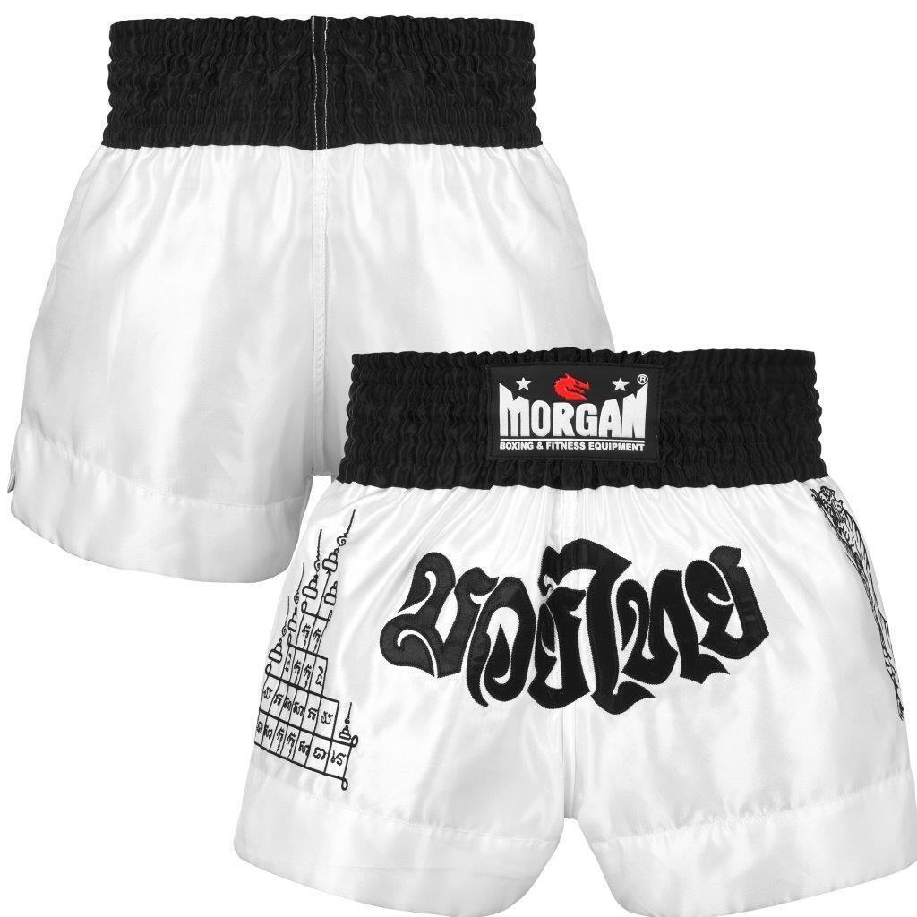 MORGAN V2 White Tiger Muay Thai UFC Fight Shorts - Boxing & MMA Shorts