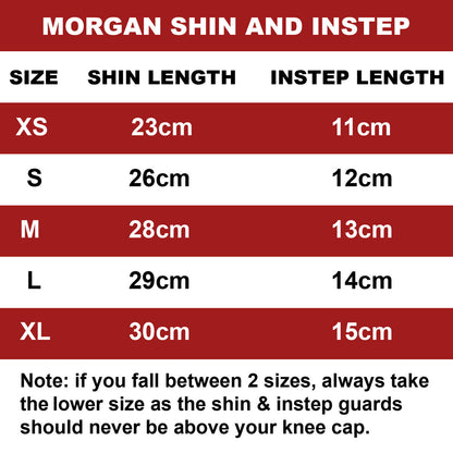 MORGAN Elastic Muay Thai Boxing Shin & Instep Muay Thai Boxing Shin Protectors - BLACK