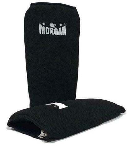 MORGAN Muay Thai Boxing Shin Guard Protectors - Shin Guards - BLACK