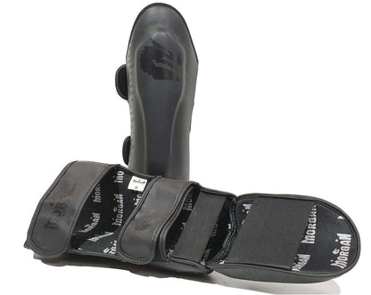 MORGAN B2 Bomber Leather Shin & Instep Guards Size M-XL - Boxing & Muay Thai