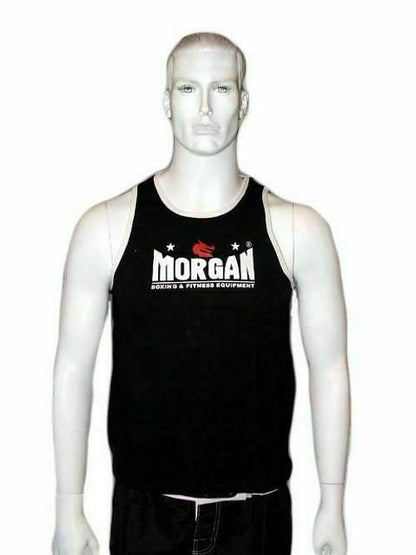 MORGAN BOXING MUAY THAI MMA Training Singlet - Black - Boxing & MMA Shorts