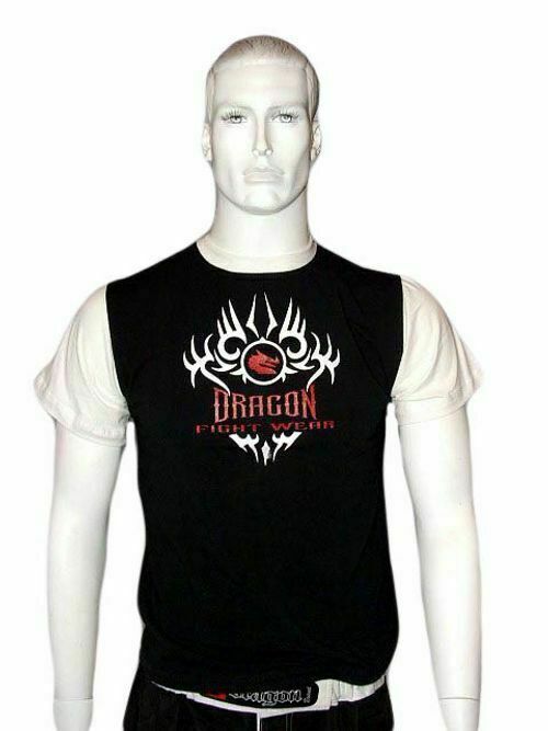 MORGAN Dragon Martial Arts Uniform Training T-Shirt Black - Boxing & MMA Shorts