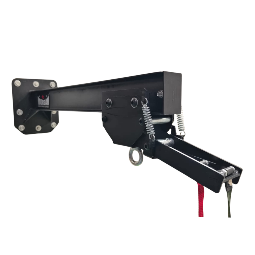 MORGAN Heavy-Duty Commercial Punch Bag Bracket with Easy-Slide Pulley System