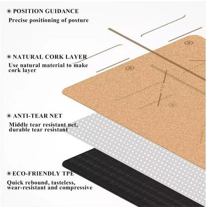 MORGAN Natural Cork Yoga Mat
